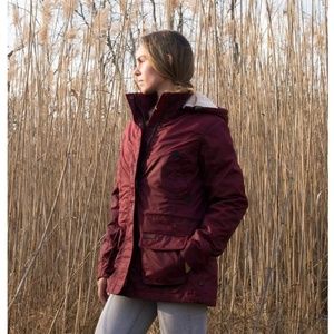 Outback Adelaide Oilskin WAXED Ladies L winter waterproof jacket fleece lined